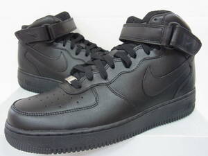 新品箱付 2012 NIKE AIR FORCE 1 MID TRIPLE BLACK AF1 ナイキ エア フォース ミッド トリプル ブラック 黒 29cm US11 315123-001