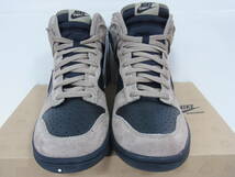 新品箱付 2011 NIKE DUNK HIGH KHAKI VELVET BROWN BLACK ナイキ ダンク ハイ カーキ ベルベット ブラウン ブラック 26cm US8 317982-204_画像2