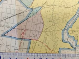 mC14k【地図】海老名町 綾瀬町 昭和46年 [都市計画図 相鉄大塚本町駅 有鹿小中新田分校 有馬小社家/門沢橋分校 綾瀬小綾南/早園/吉岡分校