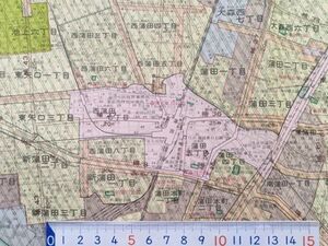 mC13k【地図】大田区 昭和57年 [東京都市計画図a 田園コロシアム 鵜の木安楽座 三菱重工丸子工場 六郷-グリコ 第一パン 大森-パイオニア