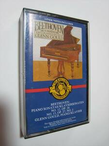 [ cassette tape ] GLENN GOULD / BEETHOVEN : PIANO SONATAS NO.12&NO.13 US version Glenn *g-rudo beige to-ven piano * sonata 