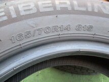 溝有り 165/70R14 中古 タイヤ 4本 SEIBERLING SL101 2019年製造 アクア ヴィッツ スペイド パッソ マーチ スイフト デミオ 他_画像6