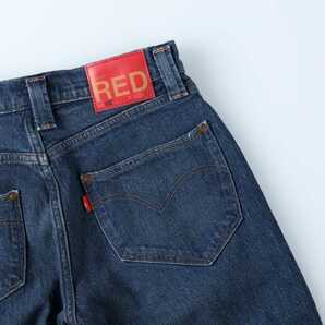 リーバイス レッド 502 テーパード デニムパンツ W34 定価14300円 濃色 ブルー Levi’s Red ジッパーフライ ストレッチ A2687-0001の画像9