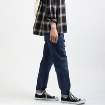 リーバイス レッド 502 テーパード デニムパンツ W34 定価14300円 濃色 ブルー Levi’s Red ジッパーフライ ストレッチ A2687-0001_画像4