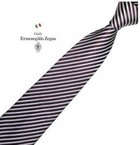 Ermenegildo Zegna галстук полоса рисунок Ermenegildo Zegna USEDreji men taru б/у t366