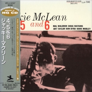 ■□Jackie McLean ジャッキー・マクリーン4,5&6(紙ジャケ)□■