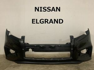 【1-26】NISSAN　ELGRAND　E52/PE52/PNE52/TE52/TNE52エルグランド ハイウェイスター後期 純正フロントバンパー62022 3GP0H