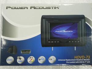 ■USA Audio■パワーアコースティックPower Acoustik HDVD-73GRDK 7インチヘッドレストDVD●保証付●税込