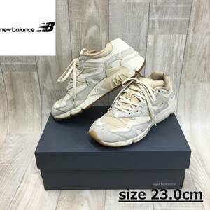 NZ1691●new balance emmi exclusive model スニーカー●23.0●ベージュ × ホワイト系 WL850EMI レディース コラボモデル ニューバランス