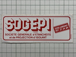 古い 外国のステッカー：SOGEPI ヨーロッパ ビンテージ +Gb
