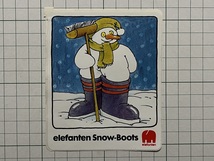 外国のステッカー：スノーマン 雪男 snow man フランス ヨーロッパ ビンテージ カスタム +Db_画像1