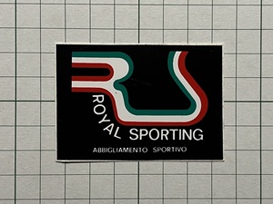 外国のステッカー：【小さめサイズ】ROYAL SPORTING フランス ヨーロッパ ビンテージ カスタム +Db