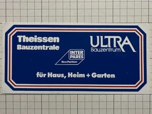 【大きめサイズ】外国　古いステッカー：ULTRA ヨーロッパ デザイン 広告 ビンテージ +Ae