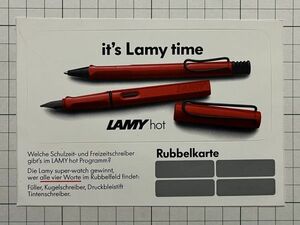 外国 古いステッカー：LAMY ラミー 広告 ペン ボールペン ヨーロッパ カスタム ビンテージ +Bb