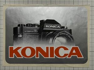 【大きめサイズ】フランスのステッカー：KONICA コニカ カメラ ヨーロッパ カスタム ビンテージ +Ae