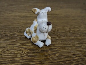 昭和 レトロ 犬置 ポタリーメルヘン 犬 破損品 割れ物 インテリア 雑貨 小物