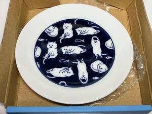  unused goods * original .. legume plate A around around [KOZACLA](..) made in Japan ( Mino .) cat 