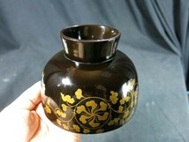 A　唐草蒔絵内朱塗り椀　江戸時代中期　漆器　漆工　蒔絵　食器　飲食器　膳　飯椀_画像3