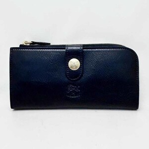  new goods IL BISONTE Il Bisonte long wallet SCW011 black 