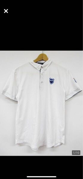 パーリーゲイツ 半袖ポロシャツ ゴルフウェア ボタンダウン 胸ロゴ トップス メンズ 7サイズ ホワイト PEARLY GATES
