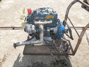 ◆2304-046　クボタ　ディーゼルエンジン　V1200　油圧ポンプ付き