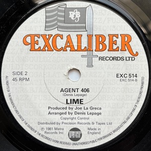 【試聴 7inch】Lime / Agent 406 7インチ 45 muro koco フリーソウル Dimitri From Paris Joey Negro ハイ・エナジー