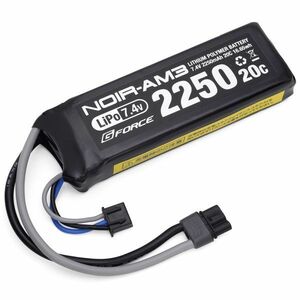 【新品☆即納】G-FORCE Noir (ノワール) AM3 LiPo 7.4V 2250mAh *ミニS互換サイズ/次世代コネクタ仕様 【品番：GFG911】4580416509114*