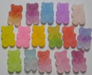 UV resin * nails # bear gmi16 piece # sweets deco parts * candy 