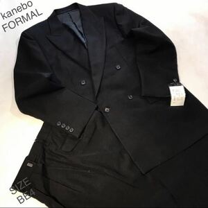 ★紳士服工房★【大創業祭セール】★新品★kaneboブランド4ッ釦1ッ掛け礼服ダブル スーツサイズBE4冠婚・葬祭・式典礼装礼服オールシーズン