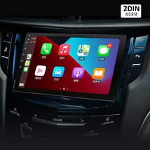 2 DIN CARPLAY10.1インチカーオーディオANDROID AUTO BLUETOOTHハンズフリーマルチメディアプレーヤーUSB AM FMレシーバーステレオシステム_画像5