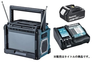 マキタ 充電式ラジオ付テレビ TV100+バッテリBL1860B+充電器DC18RF付 10.8V/14.4V/18V対応 makita オリジナルセット品