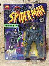 ☆1990年代/スパイダーマン/フィギュア/即決ビンテージ/トイビズ/Spider-Man/Action Figure(Rhino/MOC) MA-097_画像1