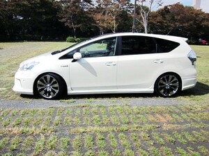 h-style　【送料込み】　40プリウスα　前期　サイドスカート　左右セット　（塗装込）　　　　