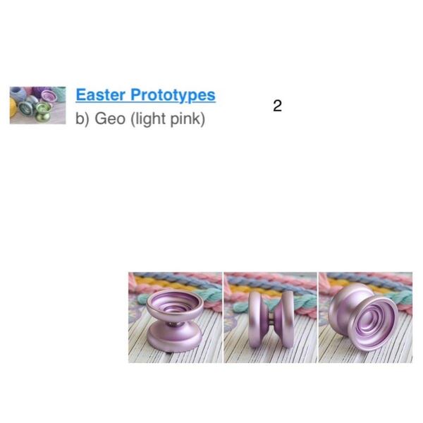 長期完全終了 以後一切無し 激レア 入手困難☆☆☆☆☆ 超希少 限定数約15個 Easter Prototypes geo(同商品2点set) ヨーヨー