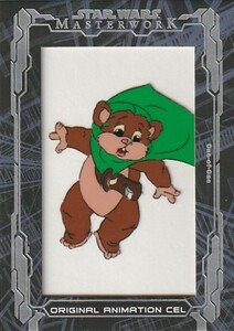 【One-of-One 1/1】EAC-V① TOPPS STAR WARS MASTERWORK ORIGINAL ANIMATION CEL CARD EWOKS 1of1