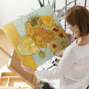 Art hand Auction Art Panel Art Board Van Gogh Sunflowers 60x45 A2 Wall Hanging Interior Painting 01, Artwork, Painting, Portraits