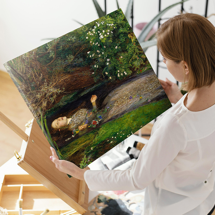 아트 패널 아트 보드 Millais Ophelia 45x33 A3 벽걸이 인테리어 페인팅 01, 삽화, 그림, 초상화