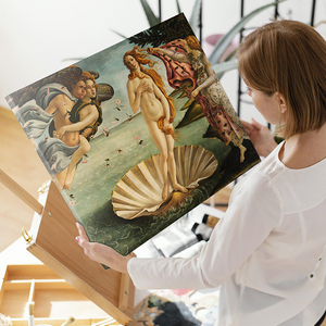 Art hand Auction Арт-панель Художественная доска Botticelli Рождение Венеры 60x45 A2 Настенная картина для интерьера 01, произведение искусства, рисование, портрет