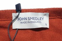 新品未使用 JOHN SMEDLEY ジョンスメドレー HATFIELD PULLOVER クルーネック ニット セーター シーアイランドコットン オレンジ系 メンズ S_画像2