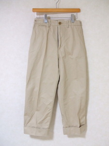 LUV OUR DAYS center Press hem double size 1 chino pants beige lady's Rav Hour Dayz 2-1106G 204314