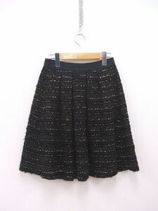 Merceria Dressterior tweed wool . skirt black lady's meru che rear Dress Terior 2-1128T 207132