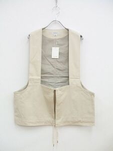 tone SUMMER HINTING VEST/TO-SS20-VT01/サイズ3 定価27000円+税 ベスト ベージュ トーン 0-0825S F79822