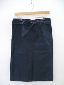 LA MARINE FRANCAISE サイズ0 コットン スカート ネイビー マリンフランセーズ 0-0211M 148066