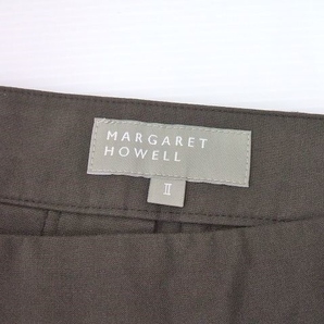 MARGARET HOWELL 578-6132007 コットンシルク タック スカート ブラウン レディース マーガレットハウエル 2-1029M 204114の画像3