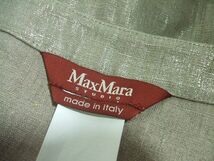MAX MARA サイズI J 36 リネン スカート ベージュ、シルバー マックスマーラ 0-0622M F78510_画像3