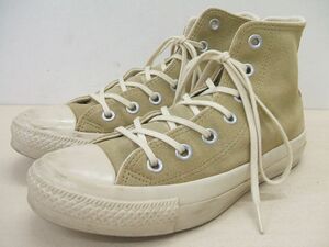 CONVERSE BEAUTY & YOUTH別注 オールスター スウェード ハイカット スニーカー ベージュ サイズ4 コンバース 1-1007G 180870