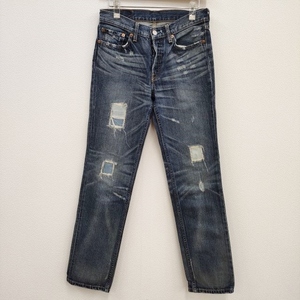 Levi's 501 パッチワーク ダメージ加工 W29L31 デニムパンツ ブルー レディース リーバイス 2-1231G 205391