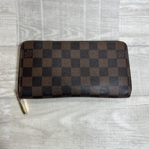 LOUIS VUITTON/ルイヴィトン/N41661/ジッピーウォレット ダミエ/ラウンドファスナーロングウォレット/長財布/スペイン製_画像2