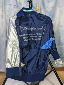  Champion хорошо L верхняя одежда синий нейлон ветровка жакет champion обратная сторона aluminium покрытие тренировка sauna диета neoy