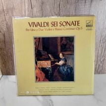 【1円スタート・レア・美品】ヴィヴァルディ VIVALDI 6つのソナタ SEI SONATA レコード LP ビクター イ長調 クラシック 通奏 演奏 四季_画像2